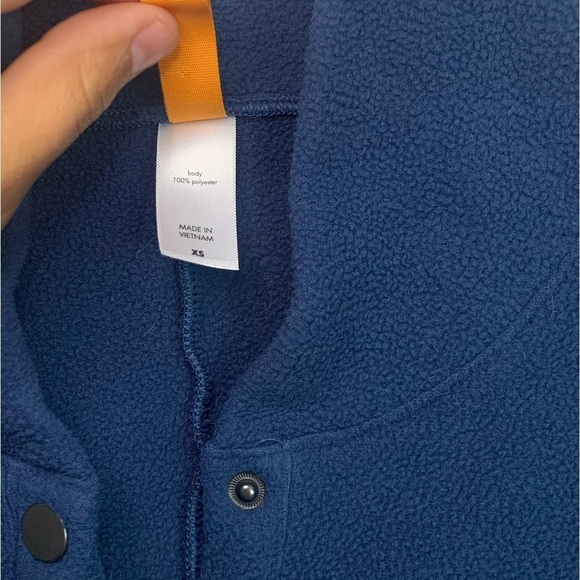 Lucy Blue 1/4 Button Up Pullover Fleece Jacket Sweater, size XS - Picture 6 of 7